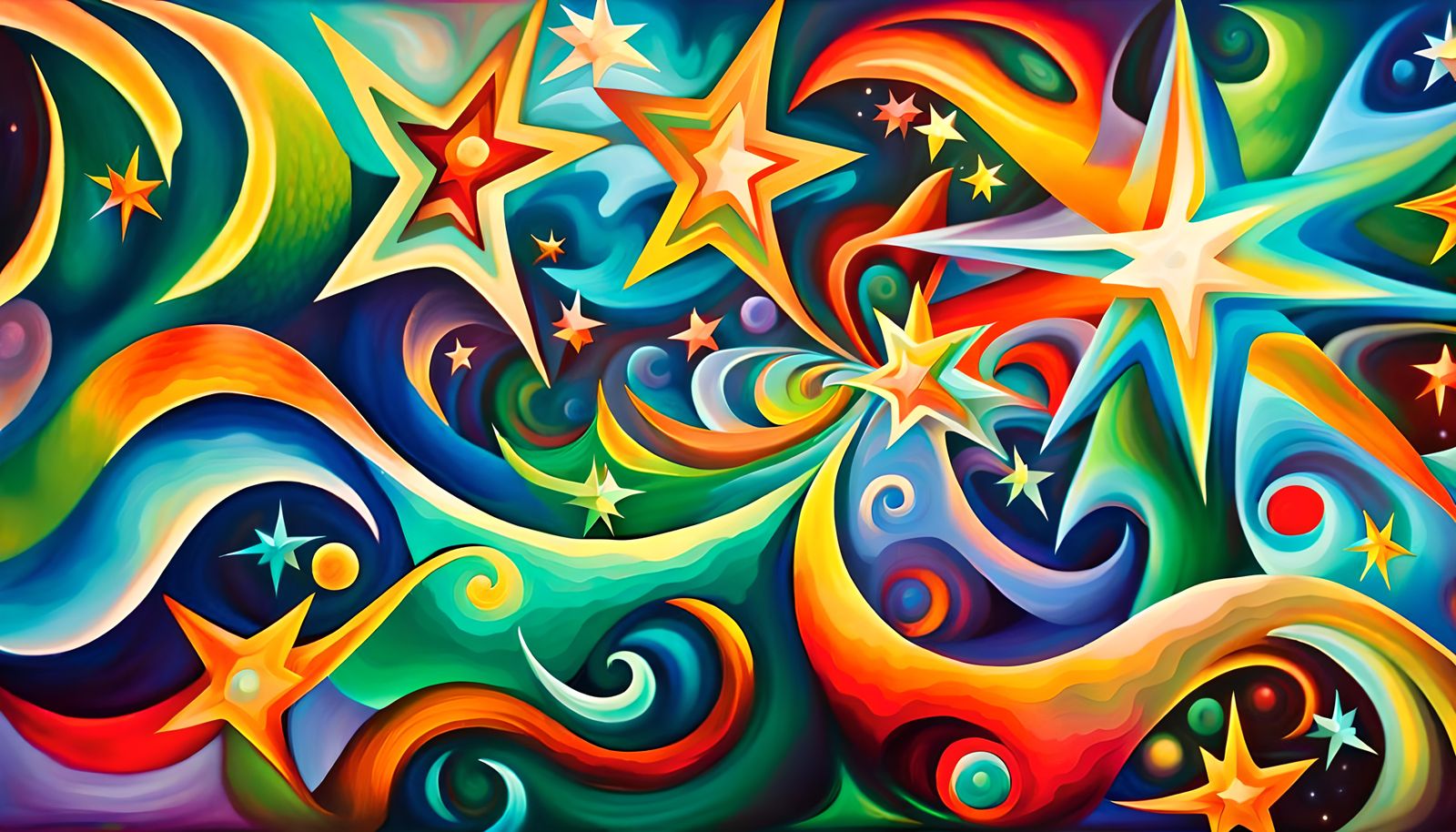 Iridescent Stars Connected in Electromagnetic Plasma: Impast...