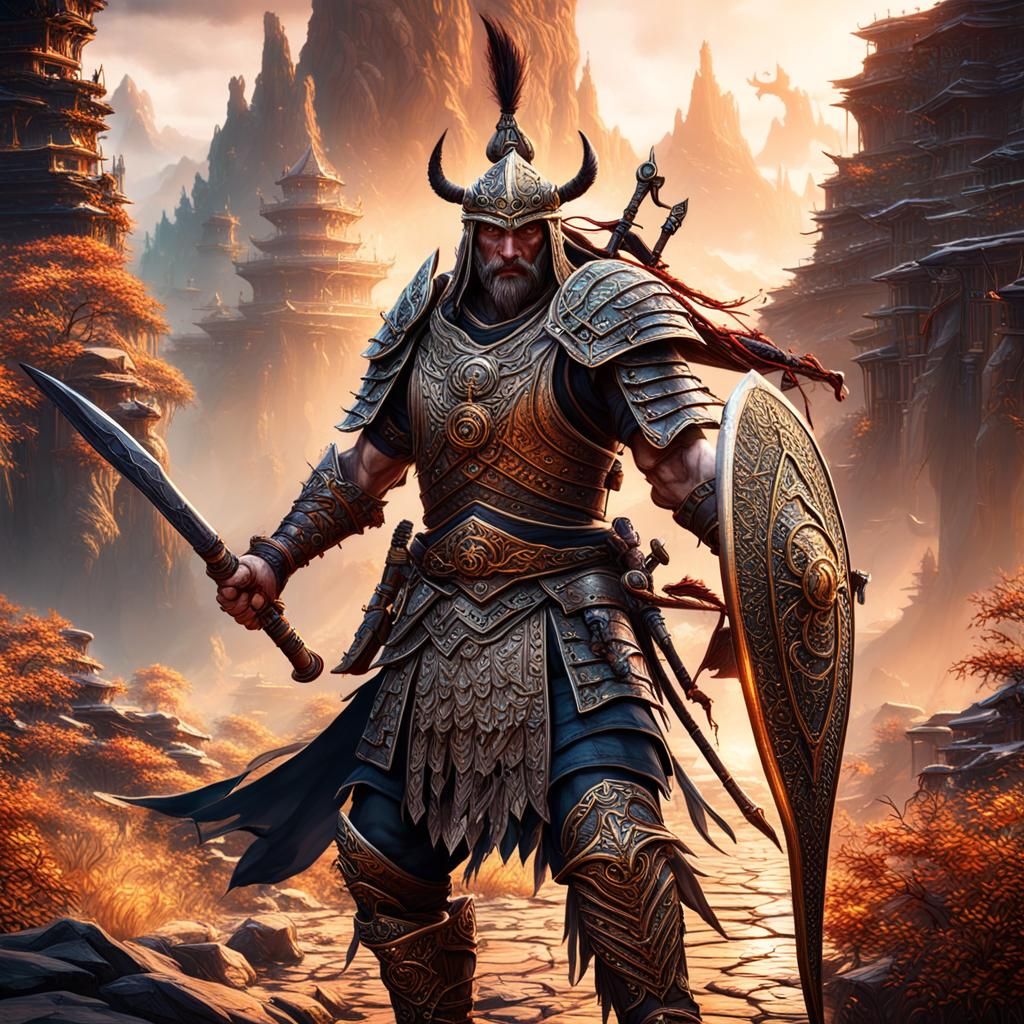 Detailed Matte Painting: The Way of the Warrior