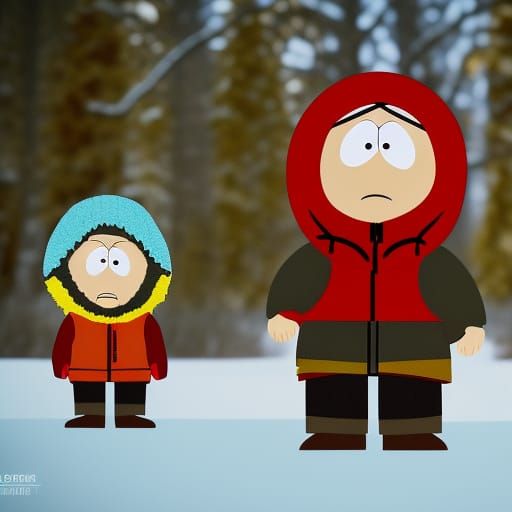 Hyperrealistic HDR Portrait of Kenny From South Park