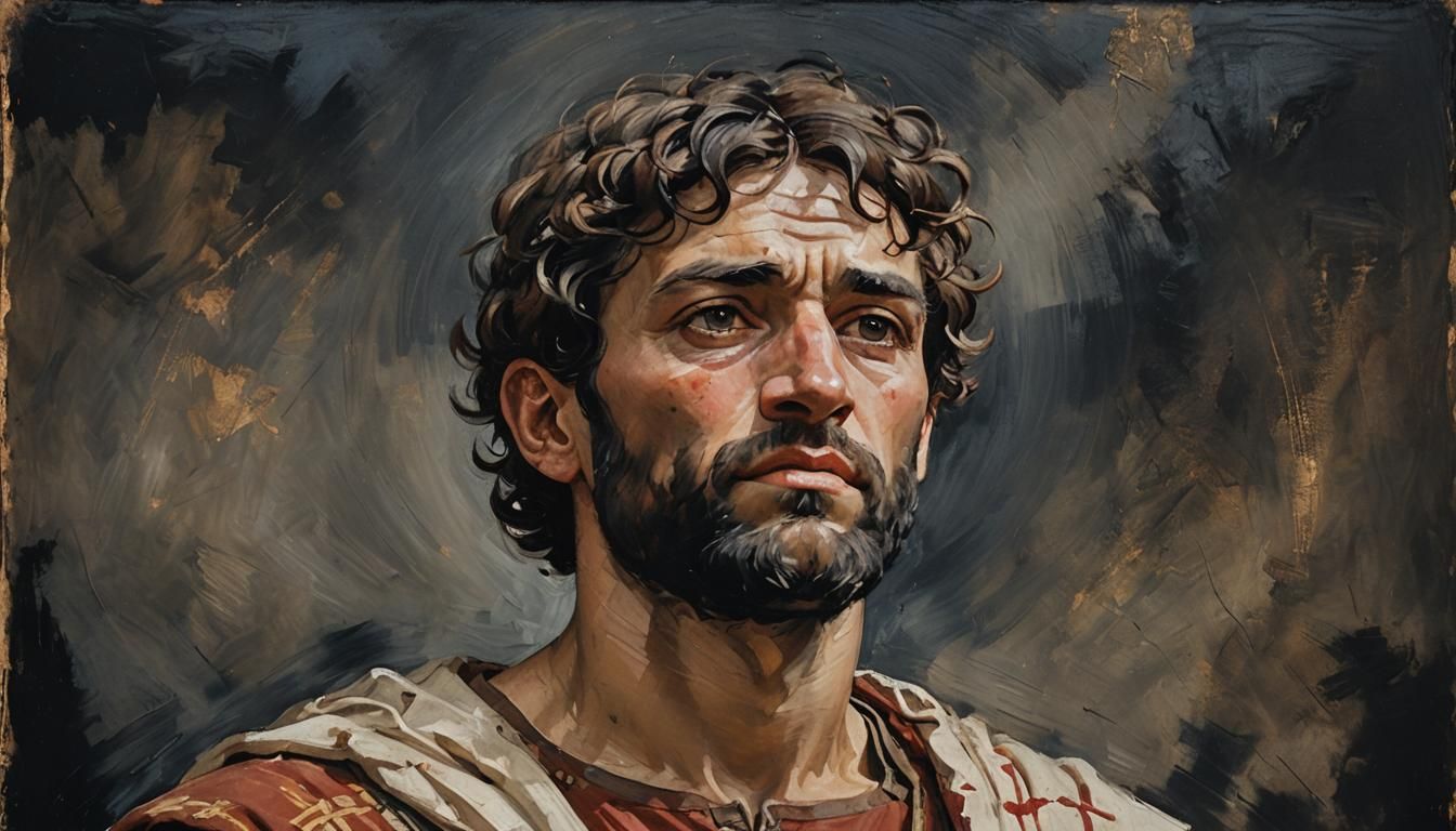 Young Paul the Apostle: Impressionist Portrait