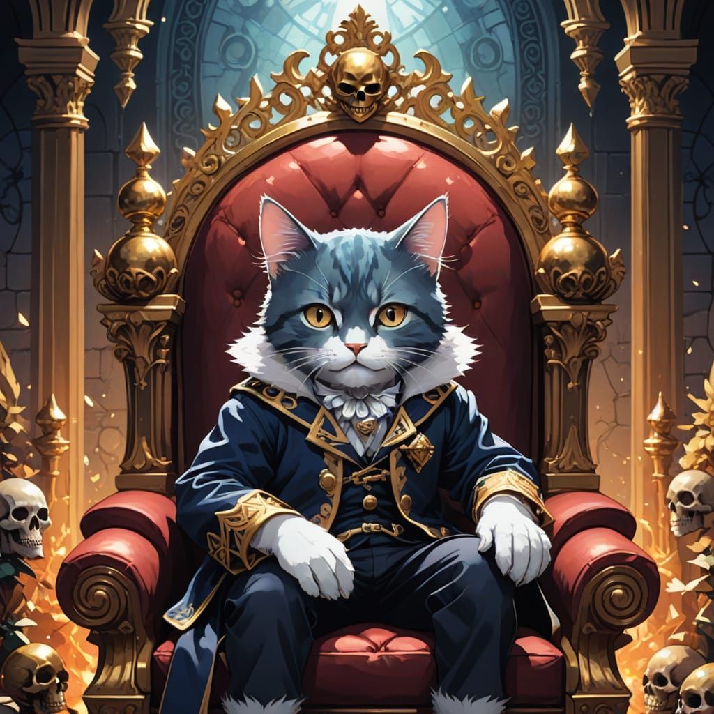 Kitten Prince Hamlet in Royal Court