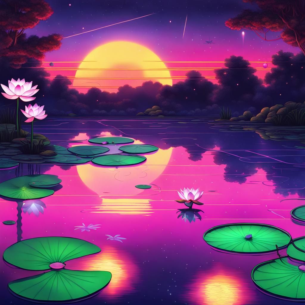 Synthwave Pond