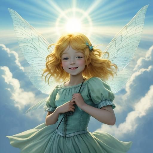 Ethereal Tooth Fairy in Heavenly Light