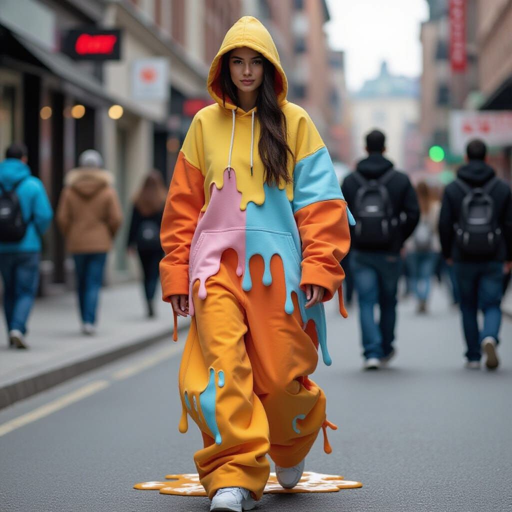 Surreal Melting Clothes Visual