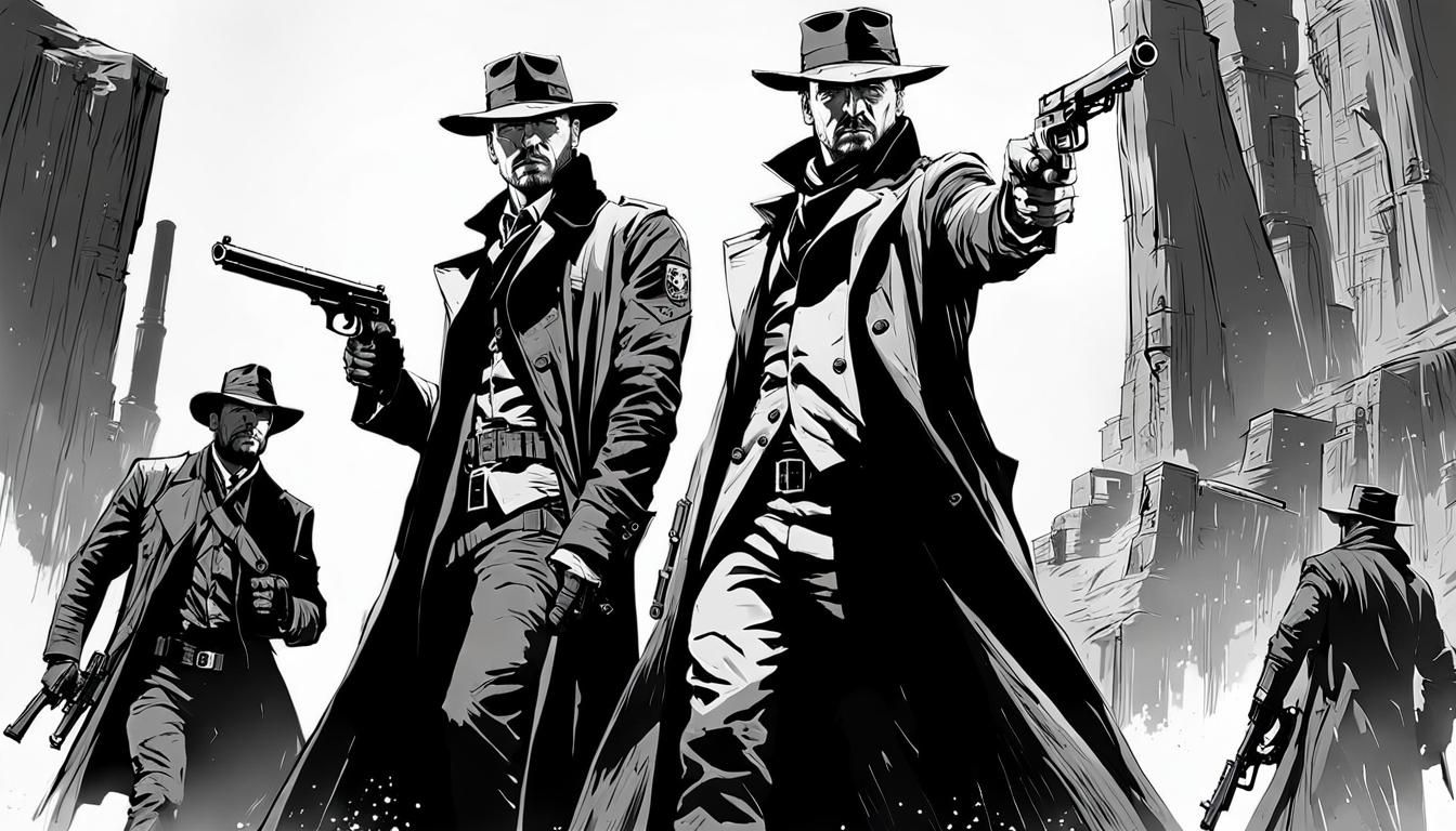 Gunslinger Portrait in Dark Fantasy Style