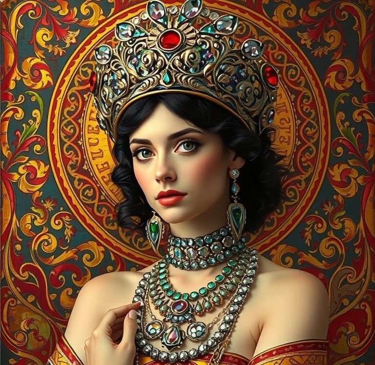Bejeweled Beautiful Woman