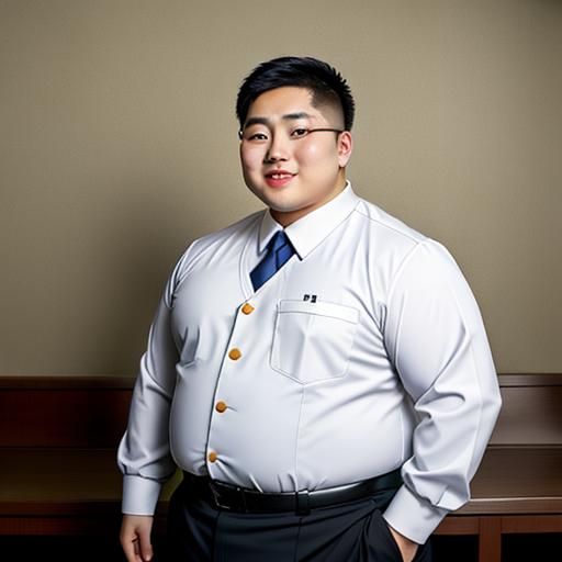 Asian Man in Mormon Missionary Uniform