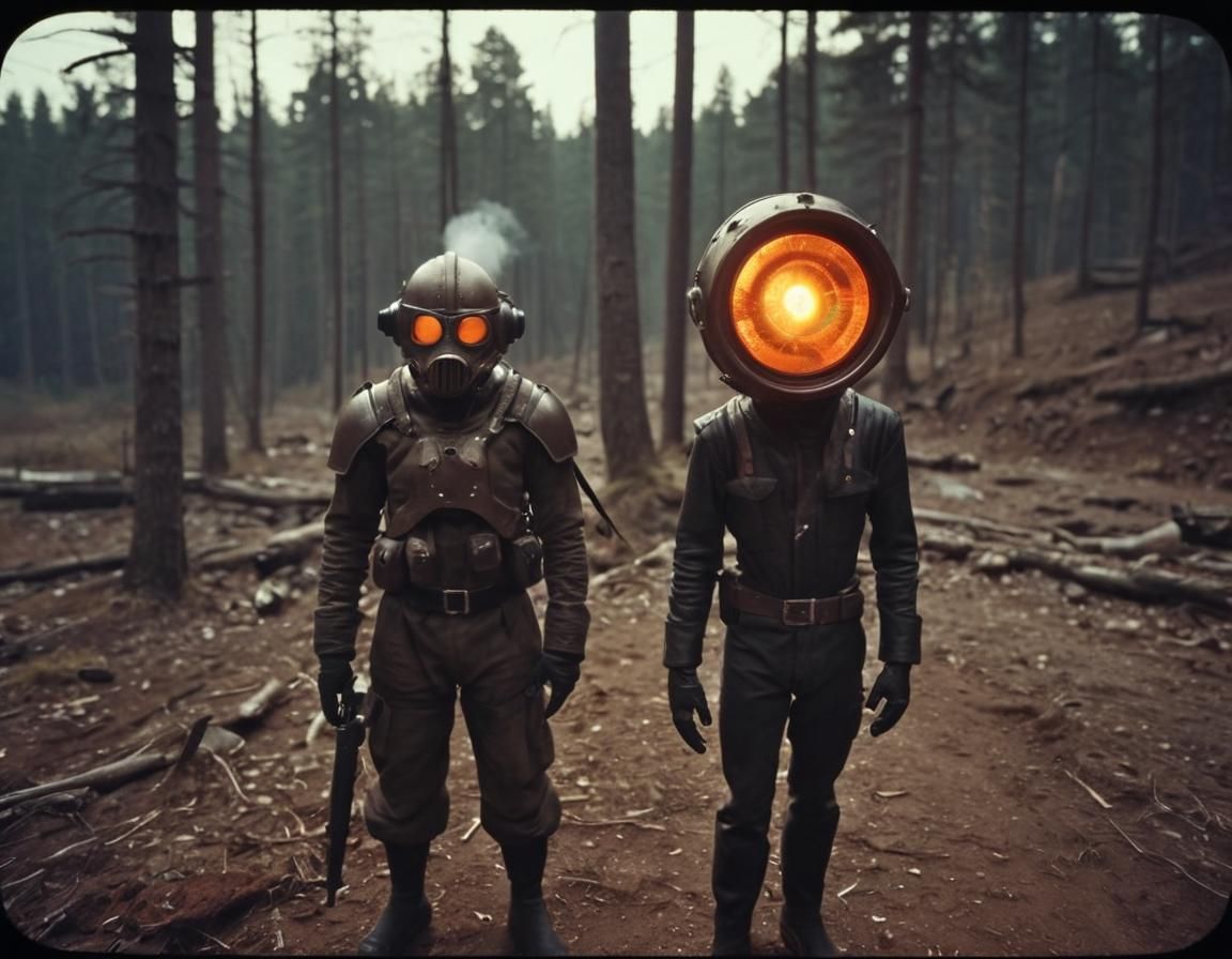 Dieselpunk Hobgoblin in Solar Flare, Retro Aesthetic