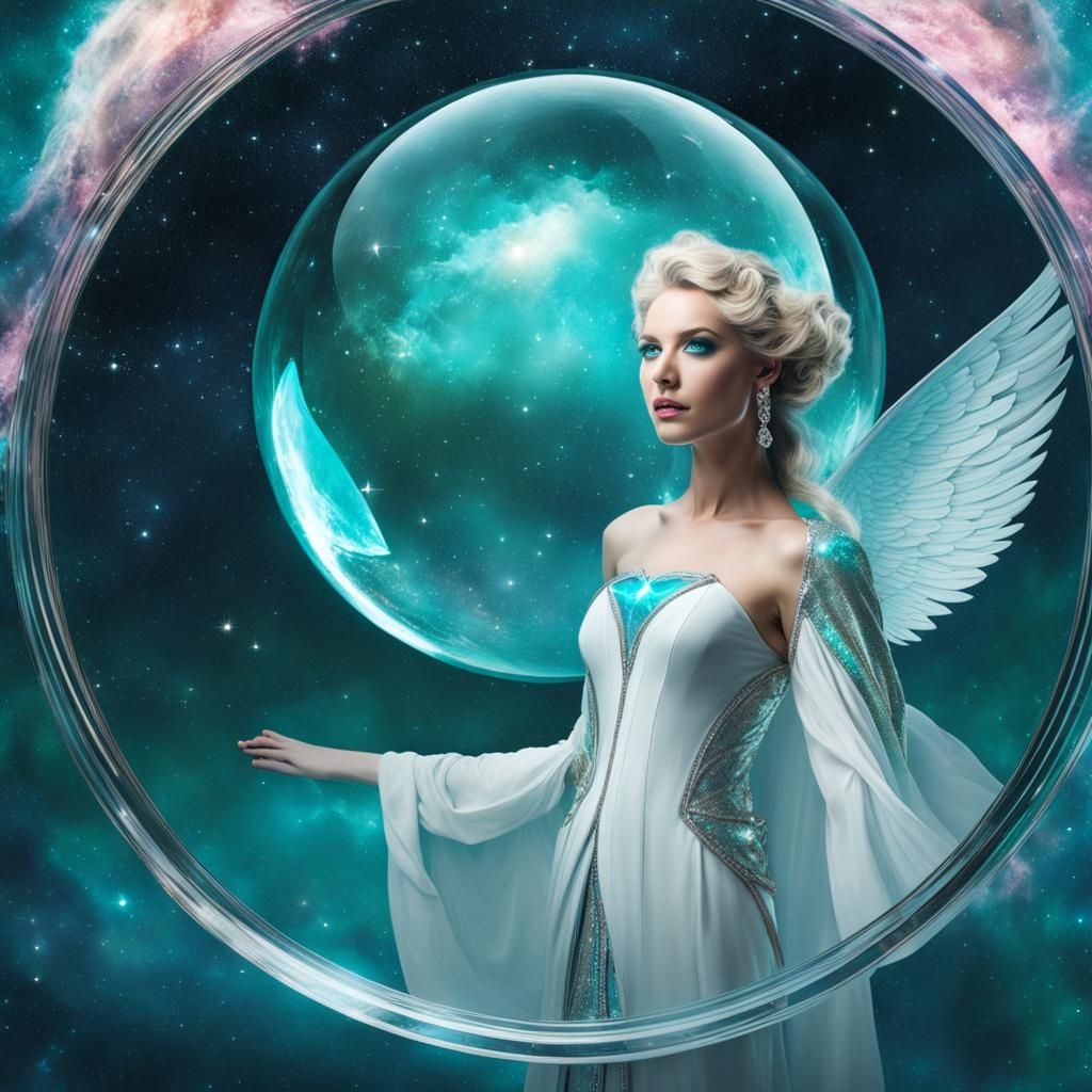 Futuristic Atlantis: Nordic Princess in Deep Space