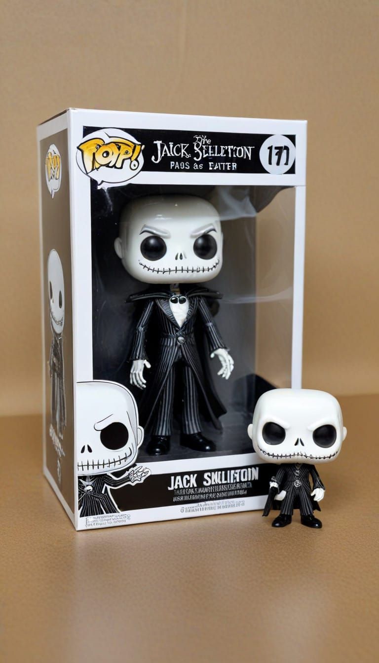 Jack Skellington and Death Eater Funko Pop Mashup