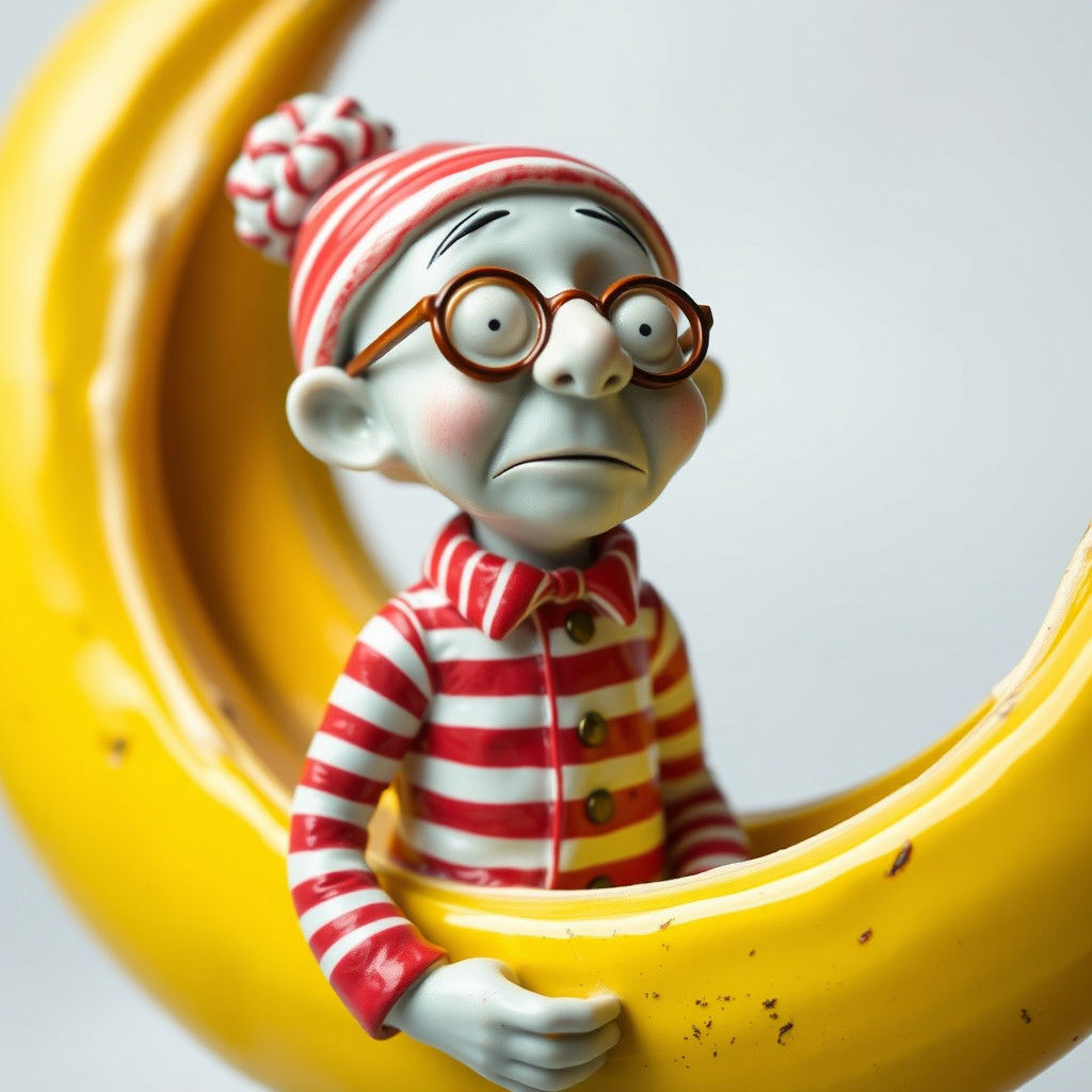 Sickly Wally as Delicate Porcelain Figurine