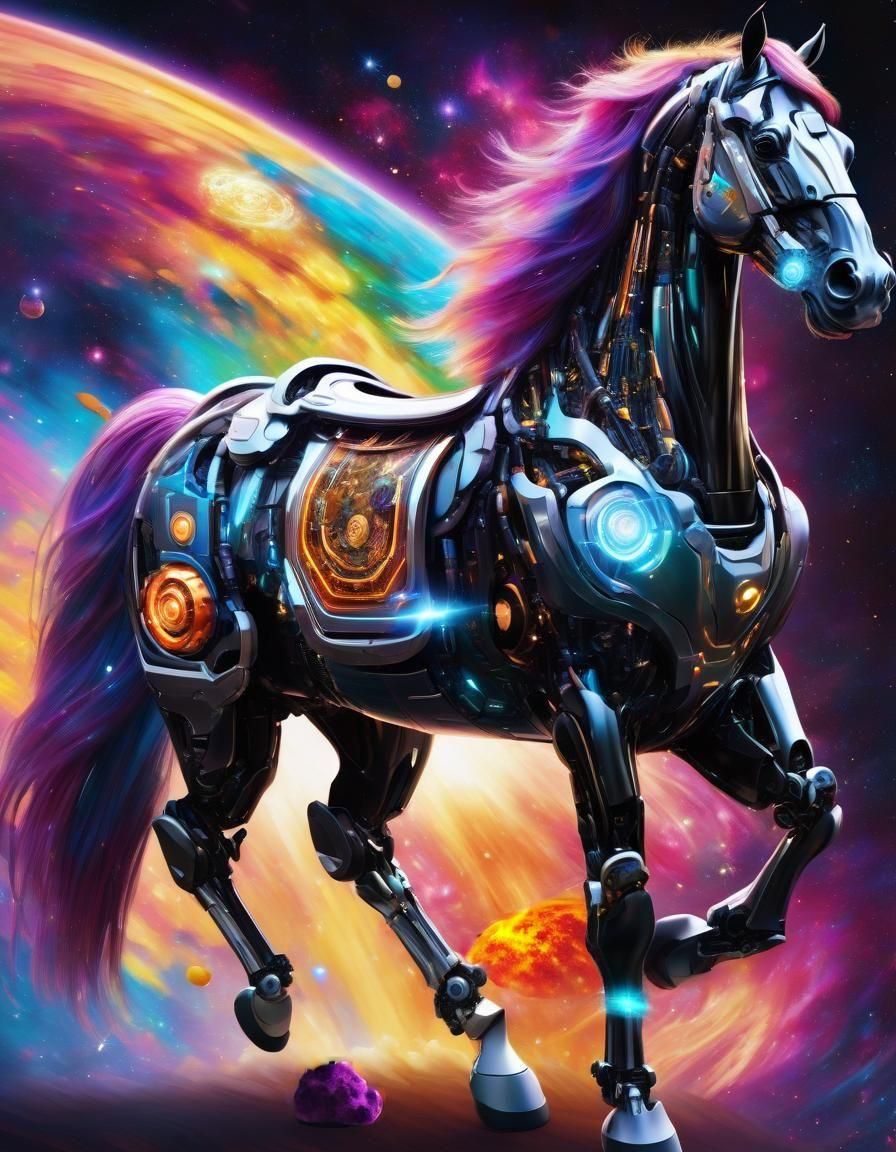 Colorful Stardust Explosion in Galaxy Core Nebula