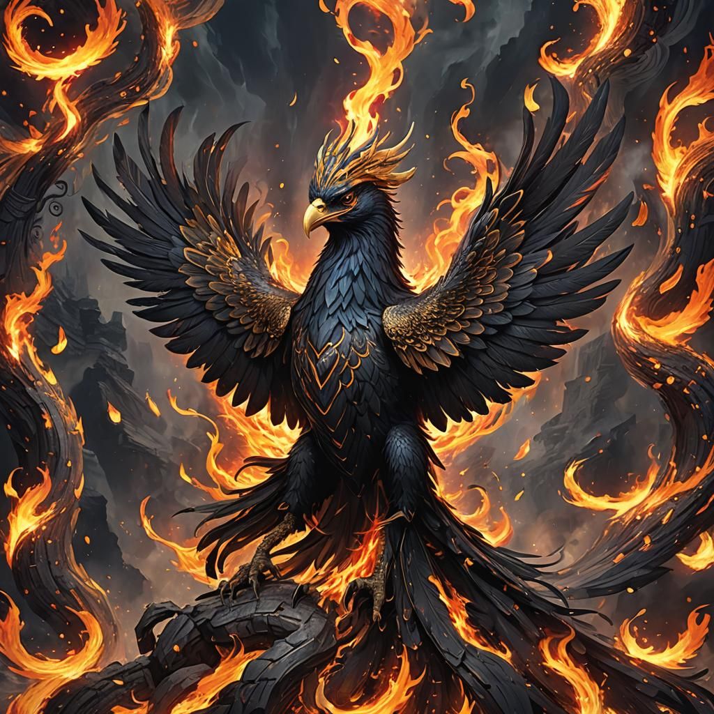 Black Phoenix: Guardian of the Fiery Maze