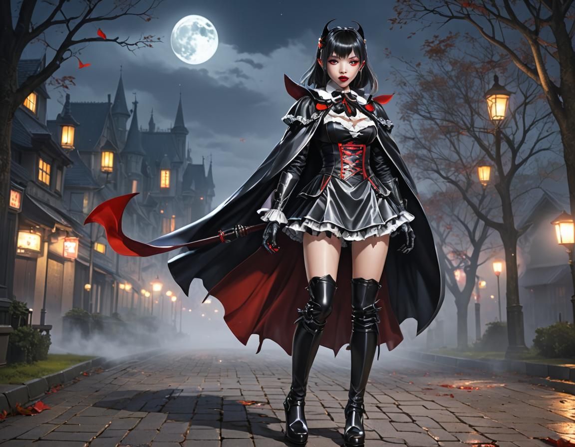 Vampire Maids in Moonlight: Anime 3D Art