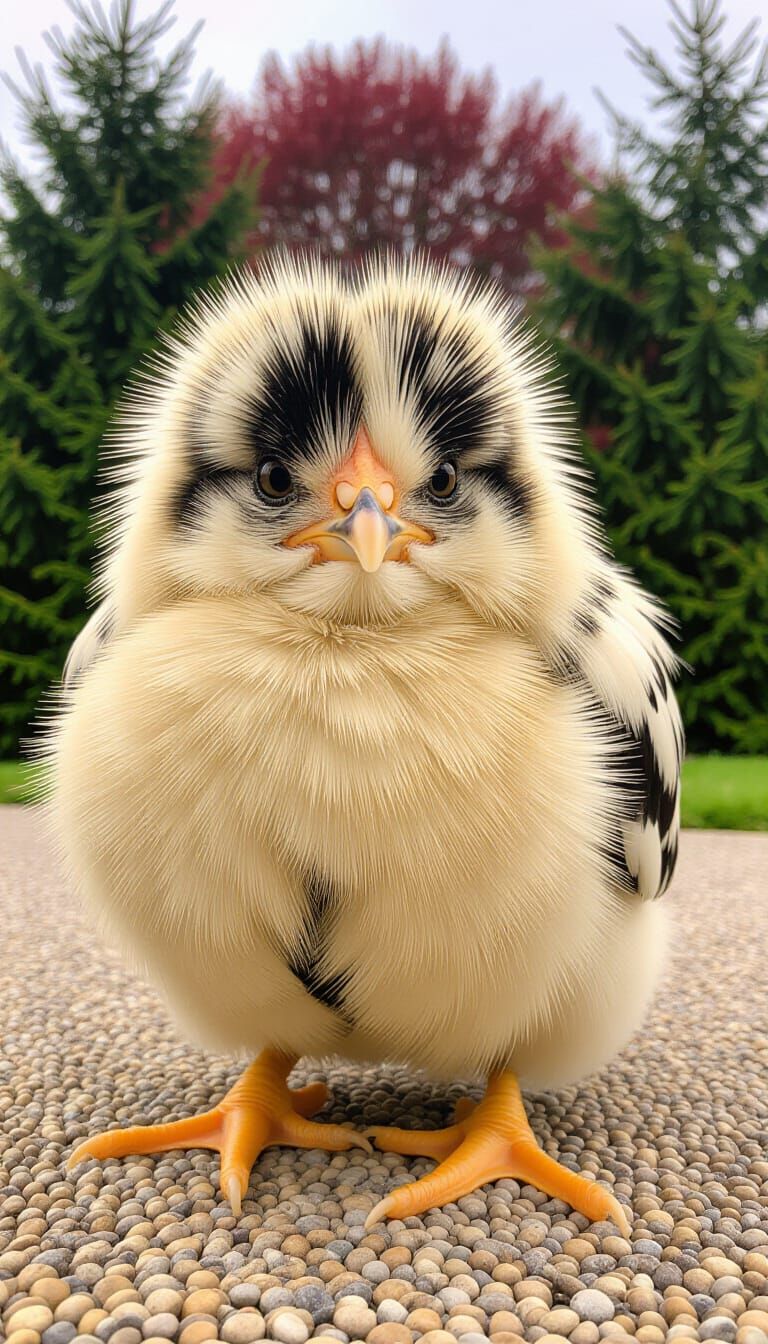 Grumpy Chick Illustration