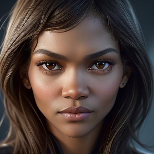 Zendaya morph with Halle berry ,