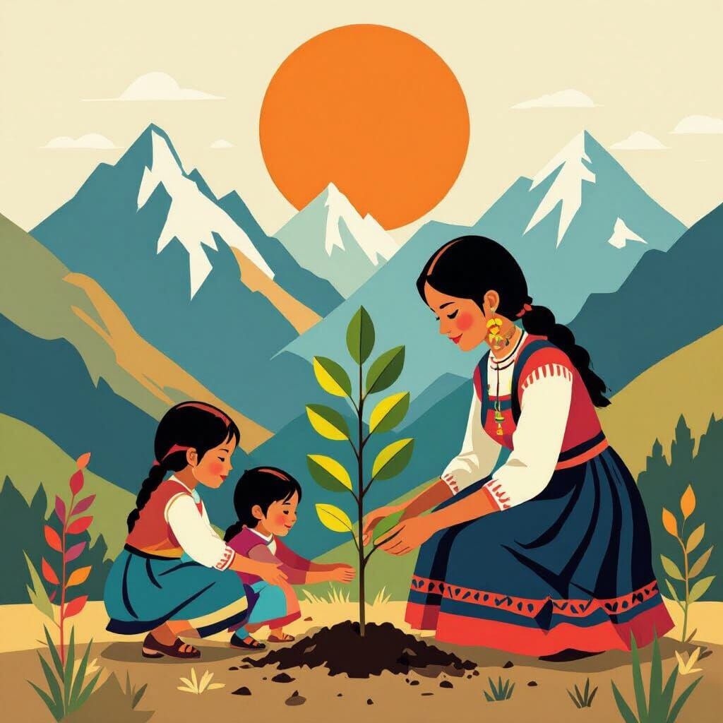 Planting a Tree in the Andes: A Graphic Design