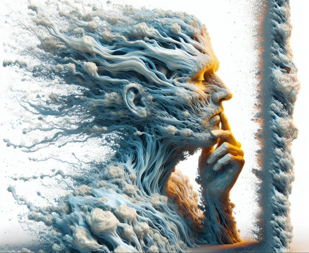 In Heat Vaporization a Man Sighs and a Woman Clad in Sublime...