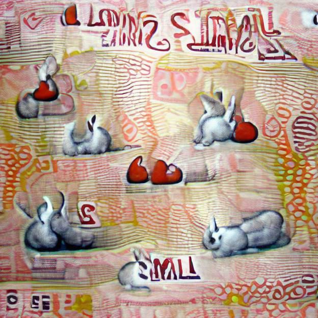 Money-Loving Rabbits Cartoon
