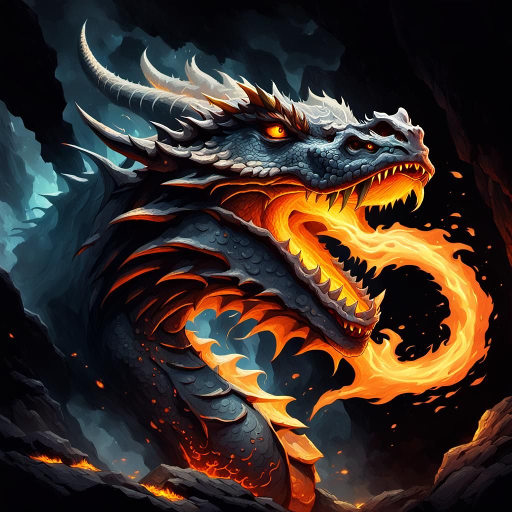 Dragon's Fire: A Fantasy Concept Illustration