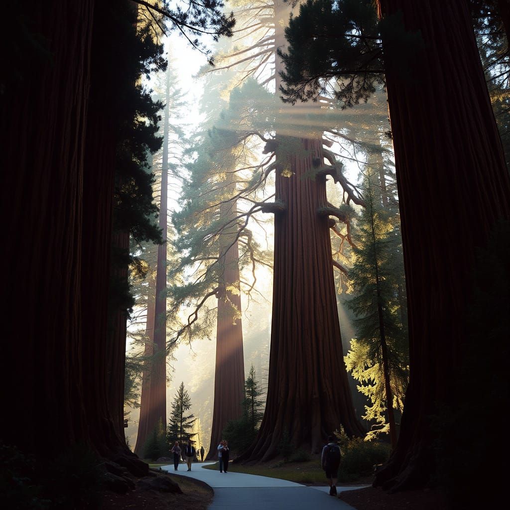 Giant Sequoia Forests Come Alive in Epic, Cinematic Landscap...