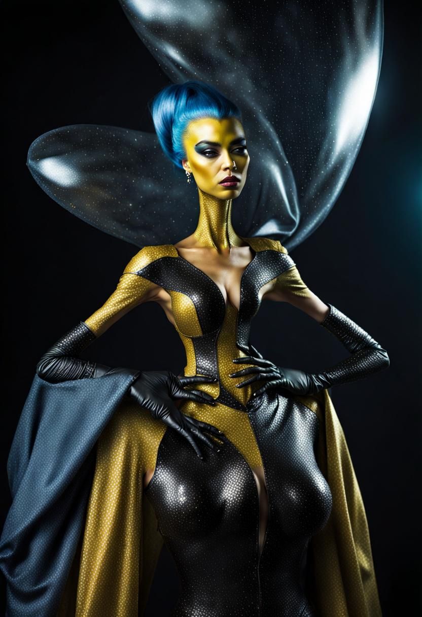 Extravagant Alien Characters in Couture Clothing