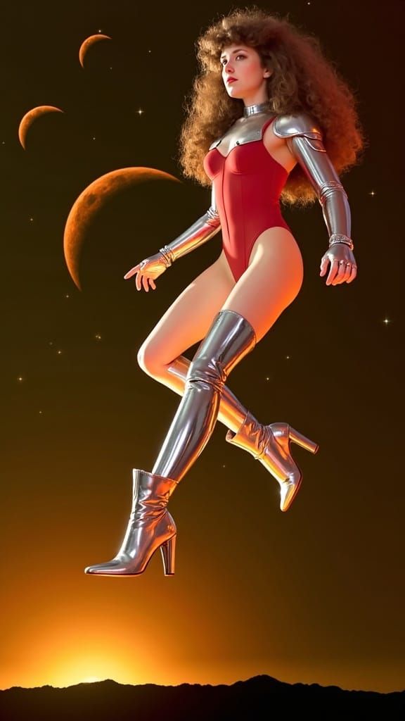 Sci-Fi Anime Action Hero on Alien Planet