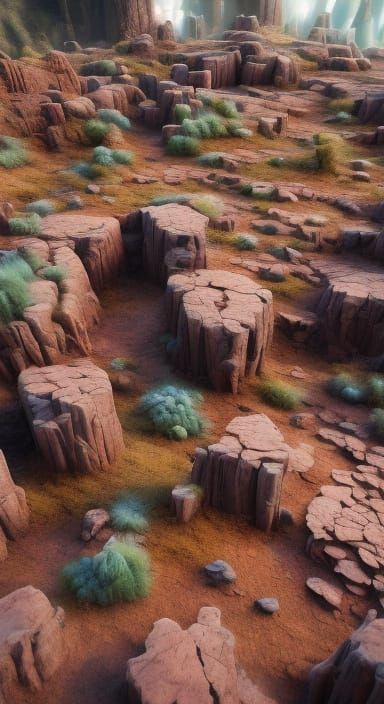 Macro Geological Layers Art as Abstract Painting