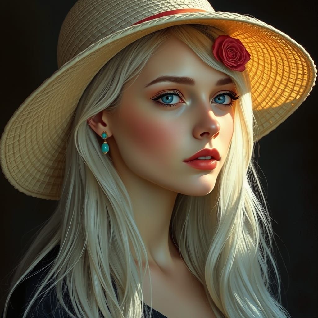 Ethereal Woman in Soft Light