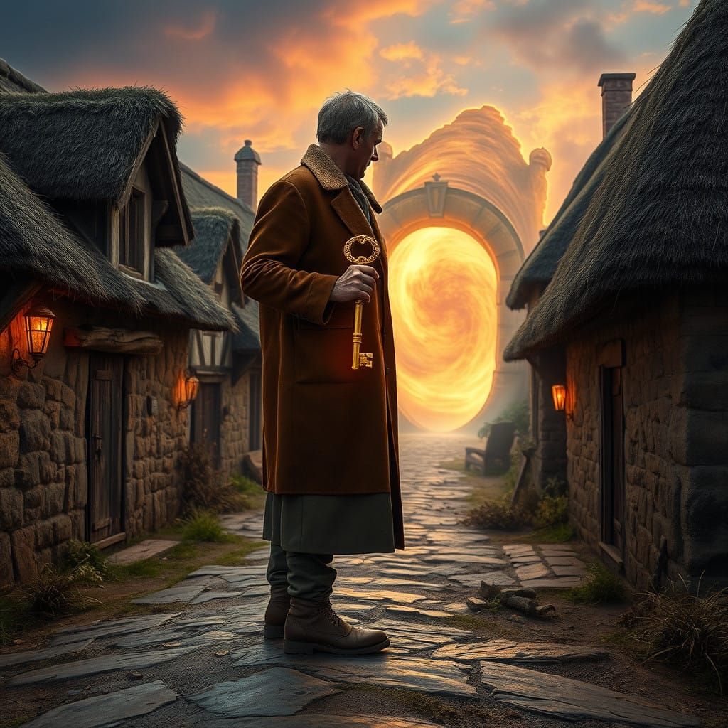 Worn Traveler Discovers Portal to Enchanted Worlds