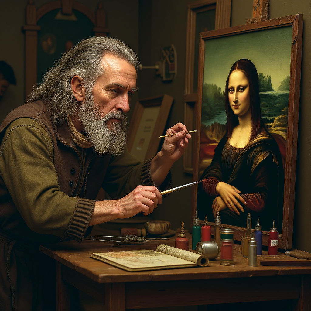 Altered Film Still: Long Grey Hair