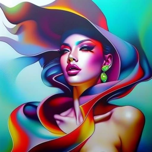 Lips :: vibrant colors by Artgerm :: hyperrealistic, hyper detailed, photorealistic,  :: incredible composition, sharp f...