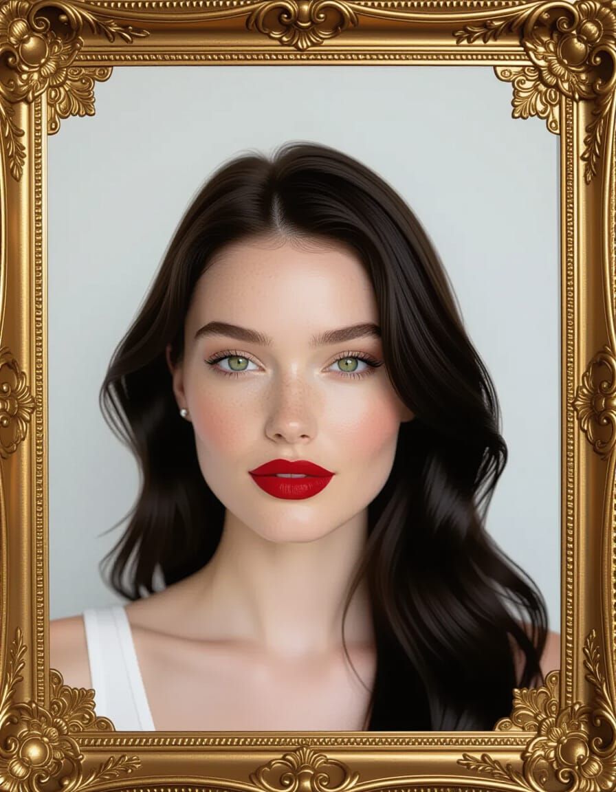 Close-Up Portrait of Woman with Heterochromia