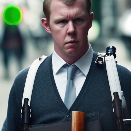 Hot Fuzz Scene: Nicholas Angel Armed