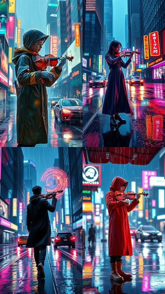 Cyberpunk Cityscape Unfolds in Neon Splendor