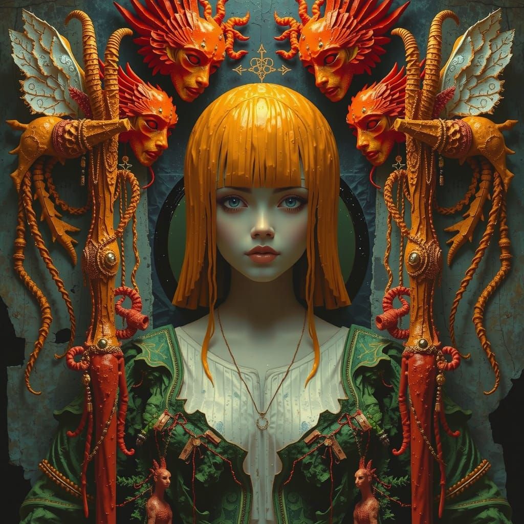 Quantum Spirituality Meets Divine Machinery in Sculpted Art