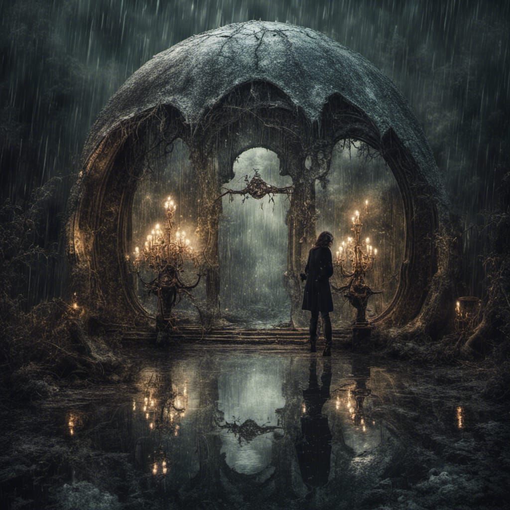 Cinematic Rainy World of Sinister Beauty