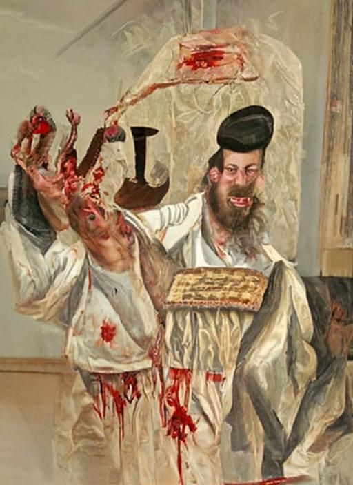 Martyrdom Scene with Dark, Ritualistic Horror Elements