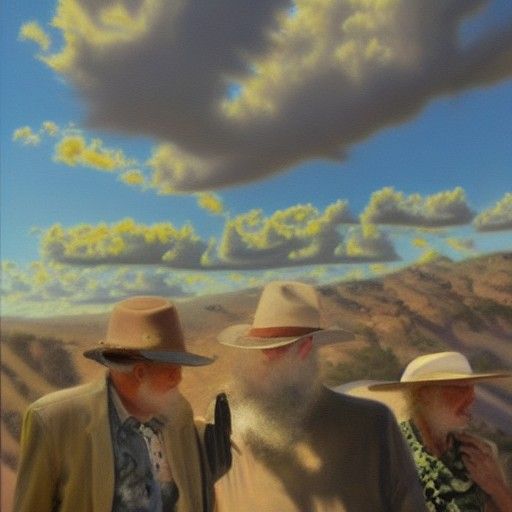 Evocative Oil Painting in Gurney Style