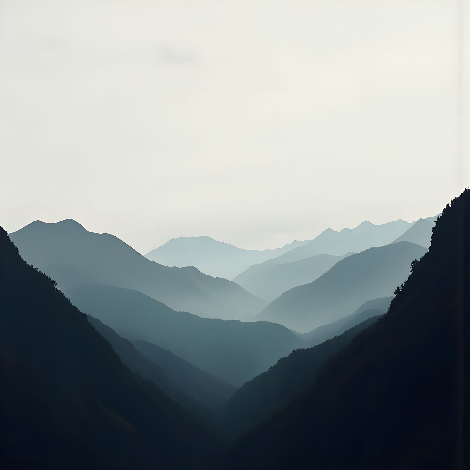 Ethereal Mountain Panorama in Cinematic Film Style