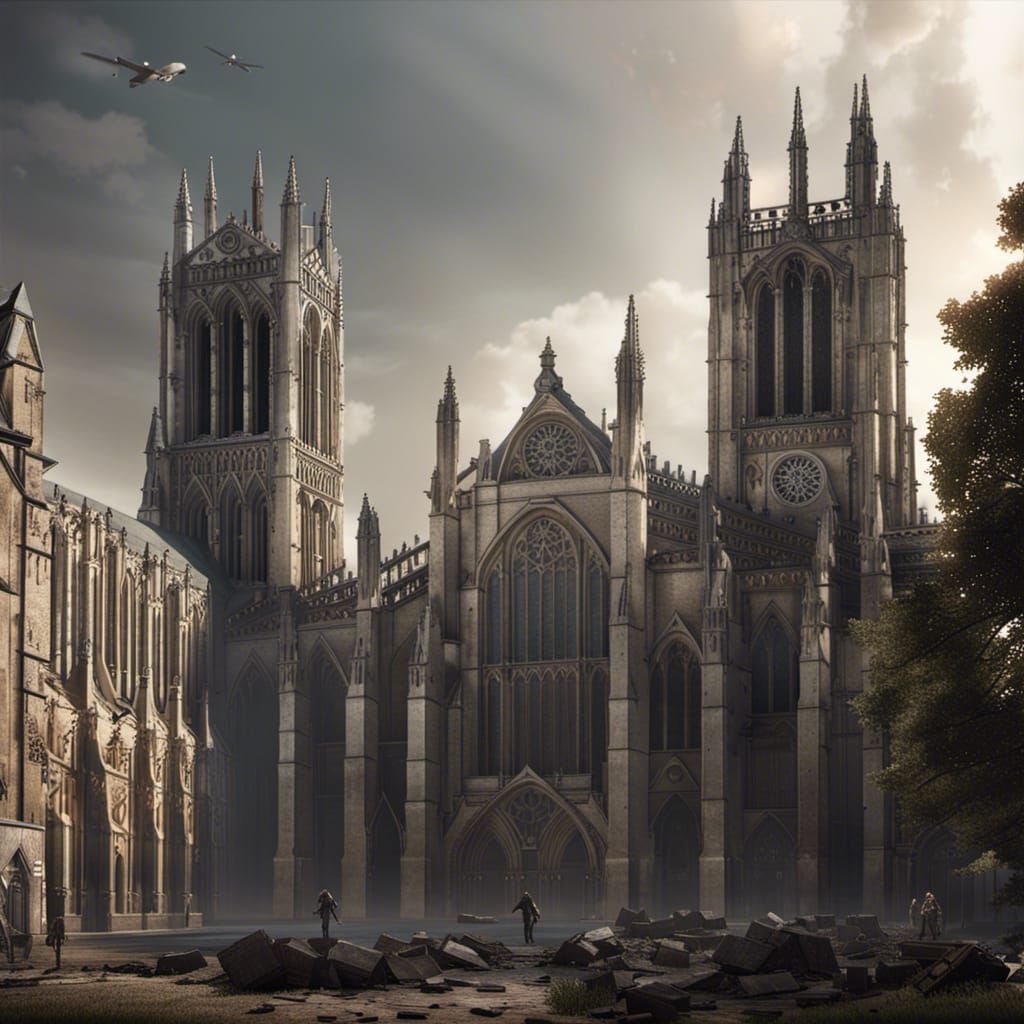 Walking Dead Concept Art: York Minster