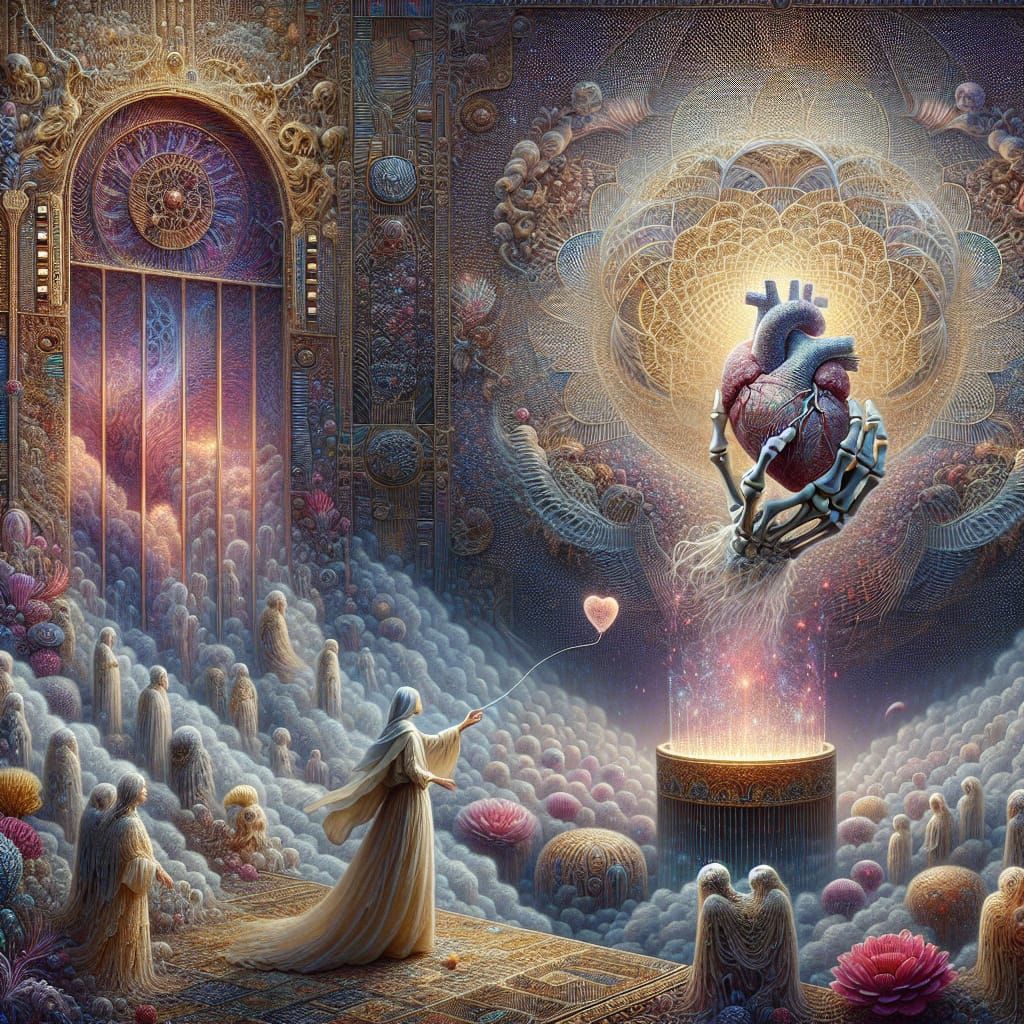 Dreamwalkers Await Dawn in Ethereal Fantasy Art