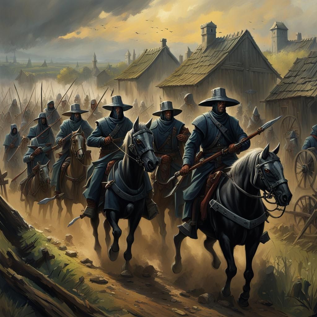 Amish Defend Against Necron Invasion, Bellangé Style