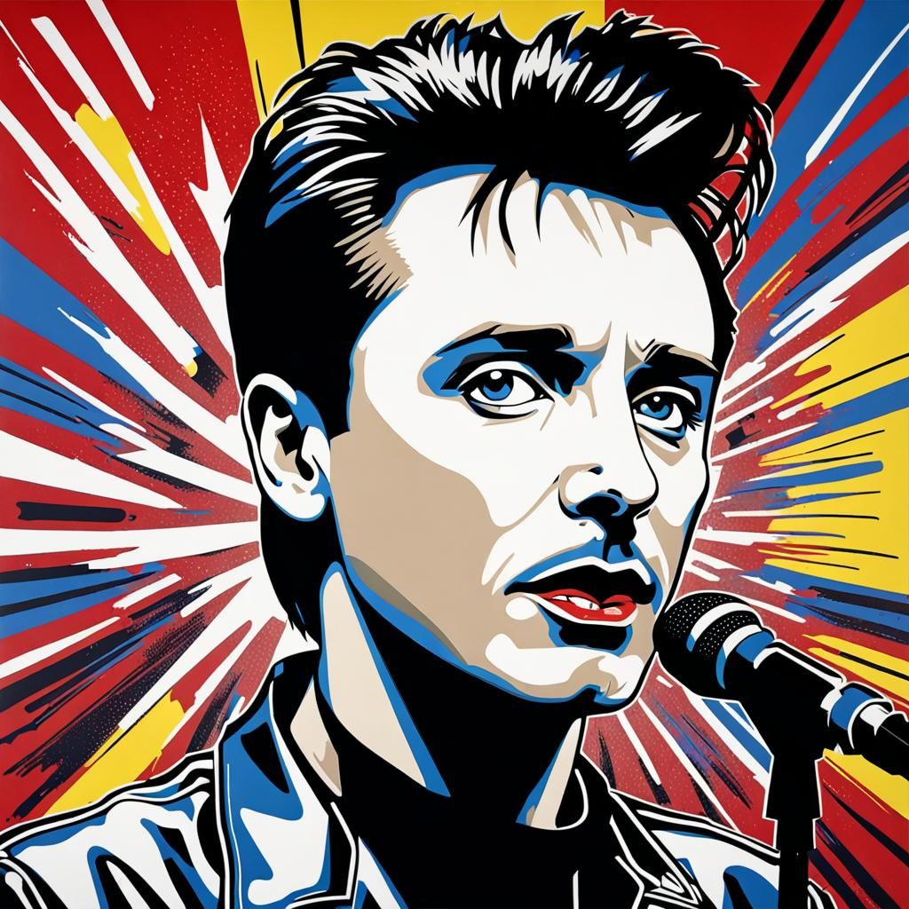 Depeche Mode Comic Art in Lichtenstein Style