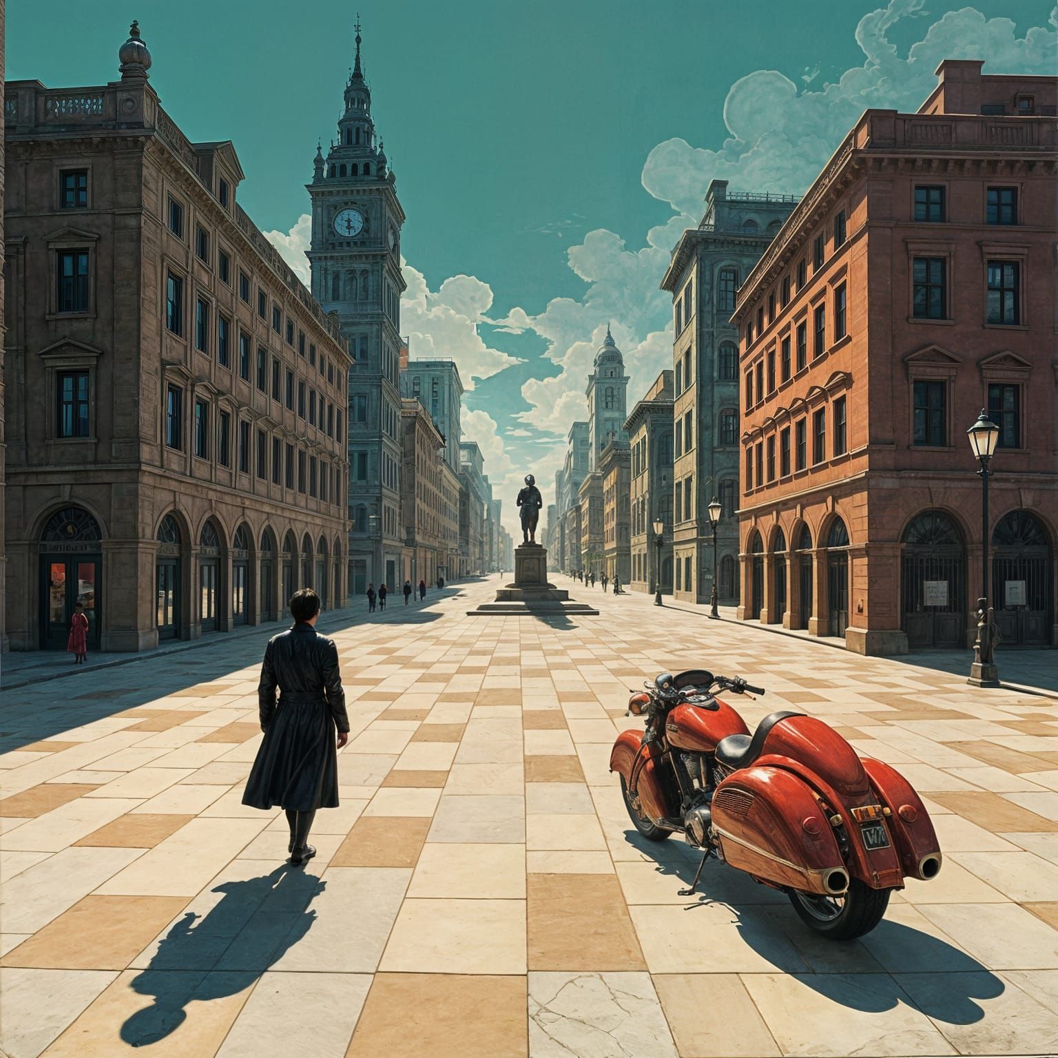 Giorgio de Chirico meet Akira