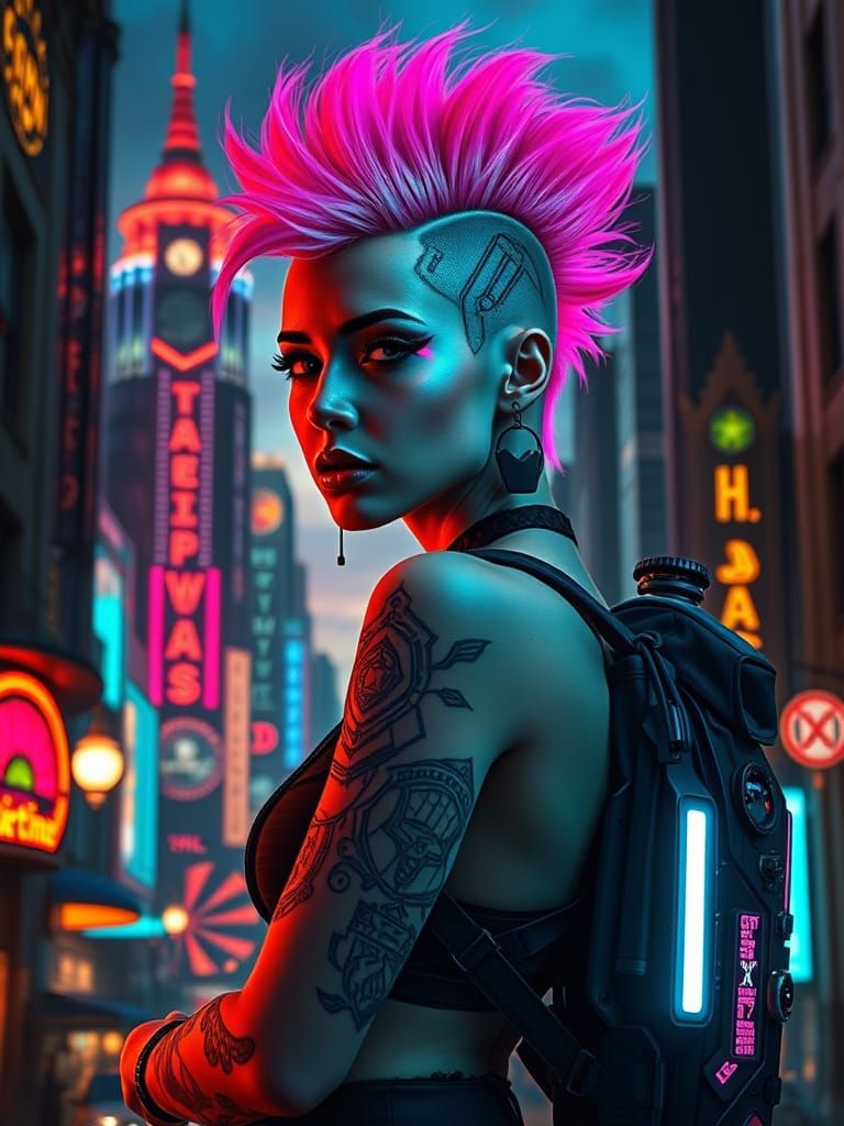 Dark Cosmic Romanticism Art Nouveau Goddess