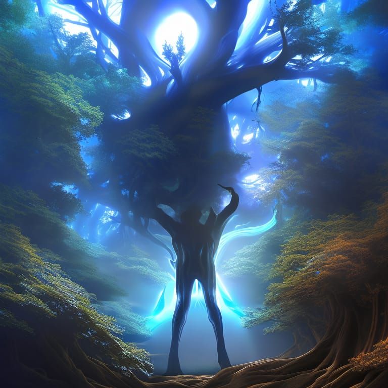 Ethereal Figures of Light Rise From Earth