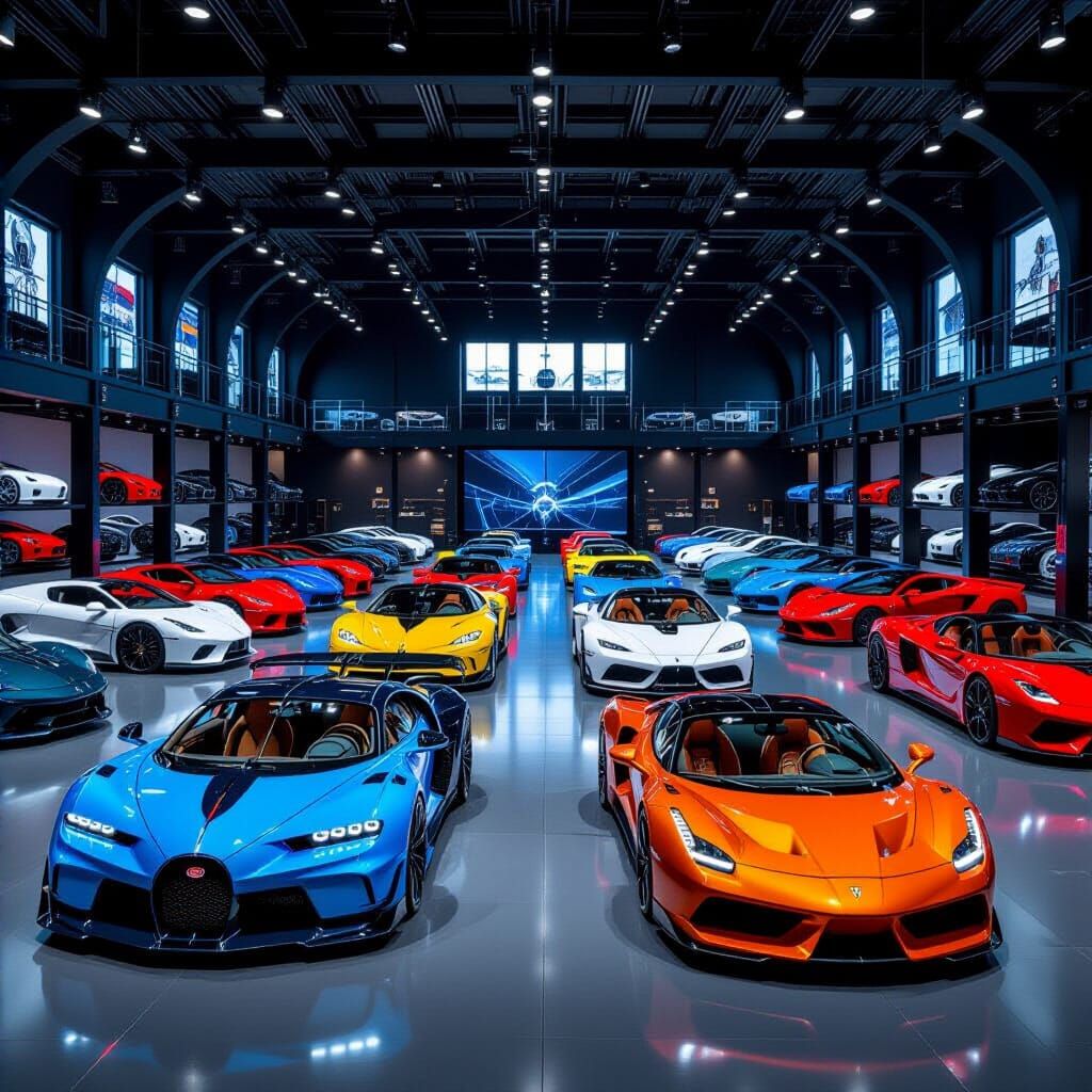 Exotic Cars Collection in Hyperrealistic Digital Art