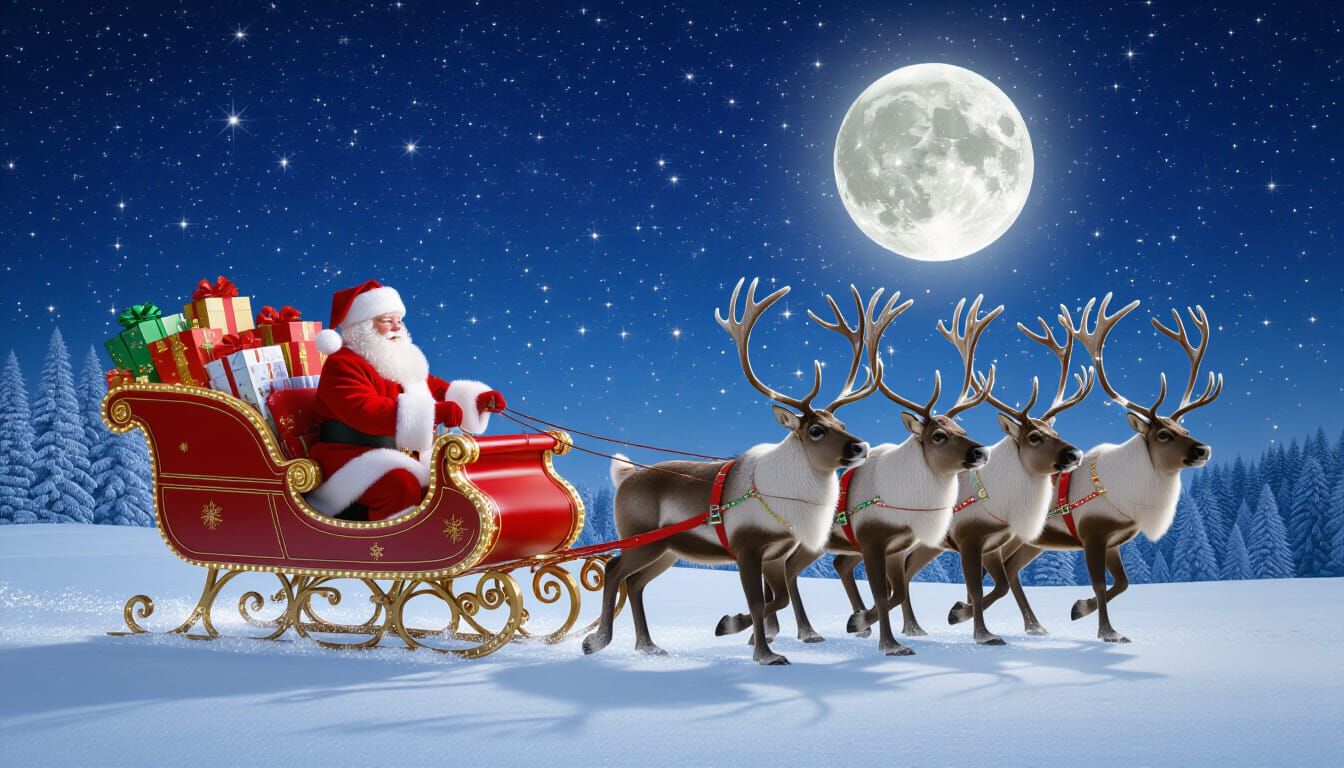Santa's Magical Christmas Eve Journey