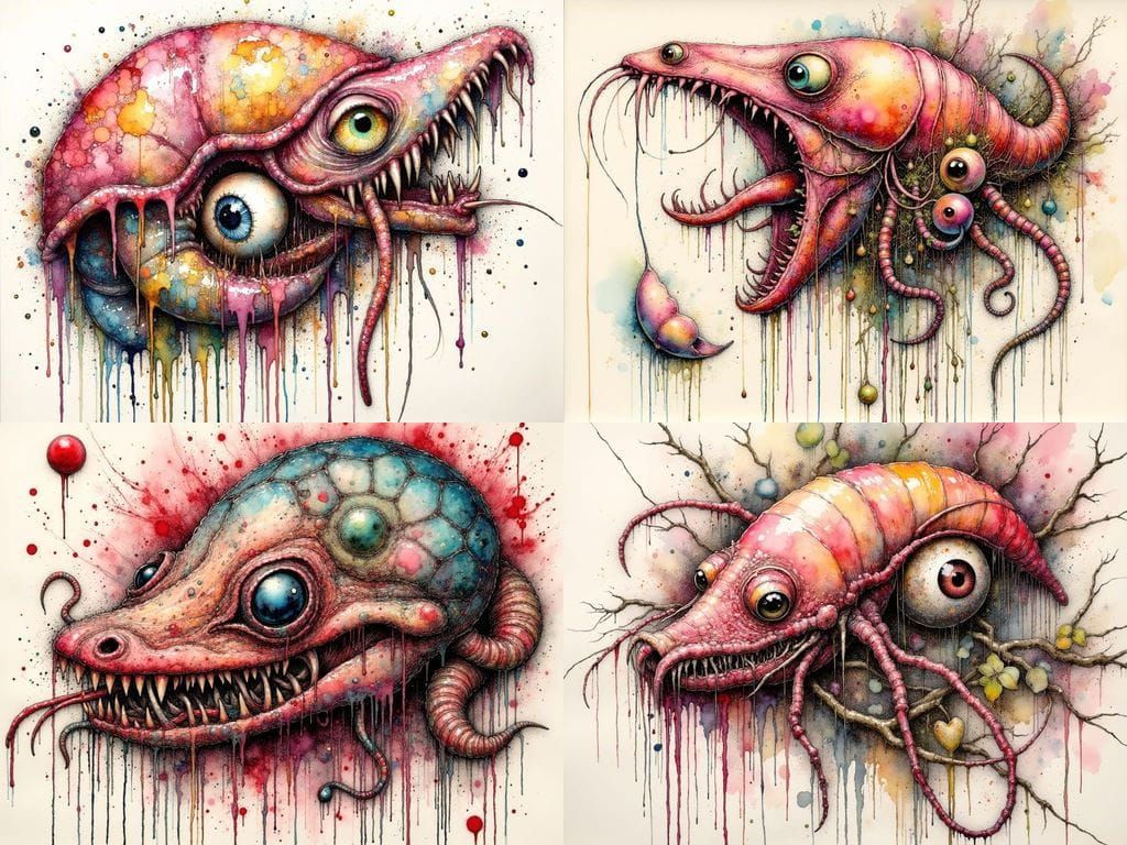 Surreal Mutant Zygote with Jellyfish Elements